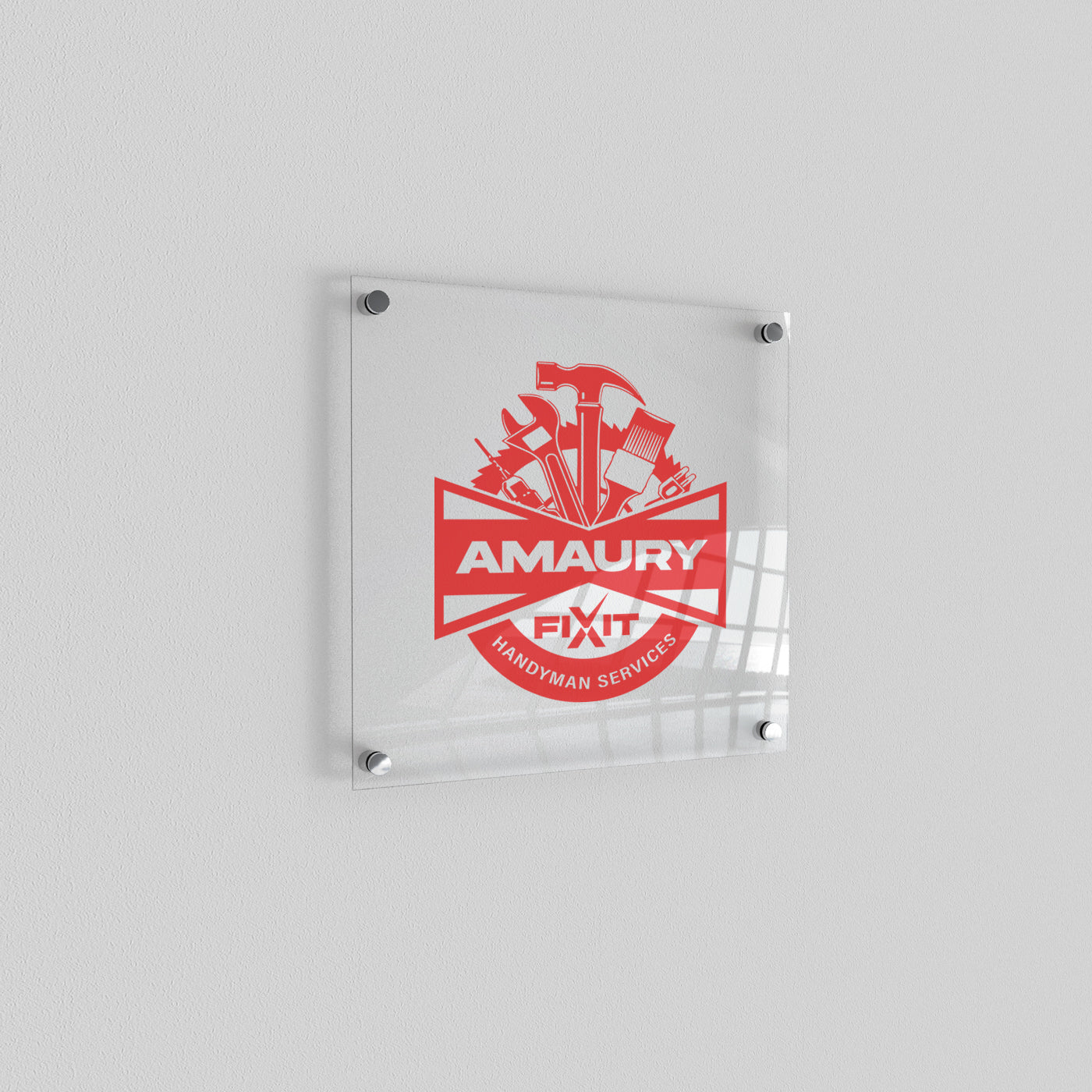 Clear Acrylic Logo Signs